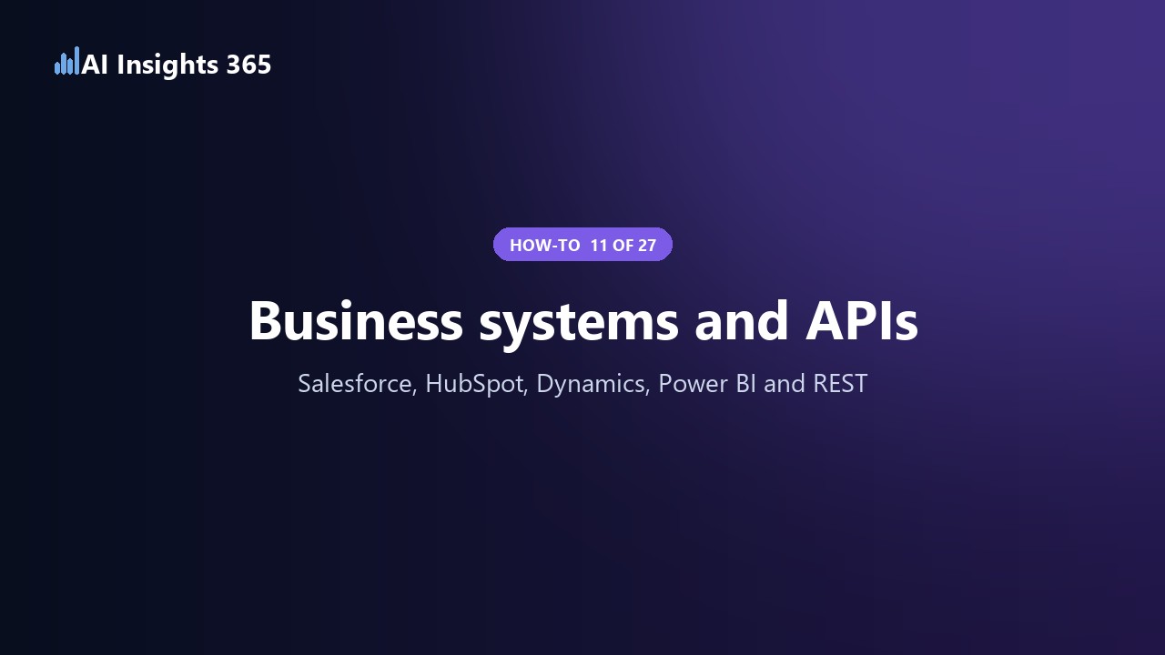 How to connect business systems and APIs