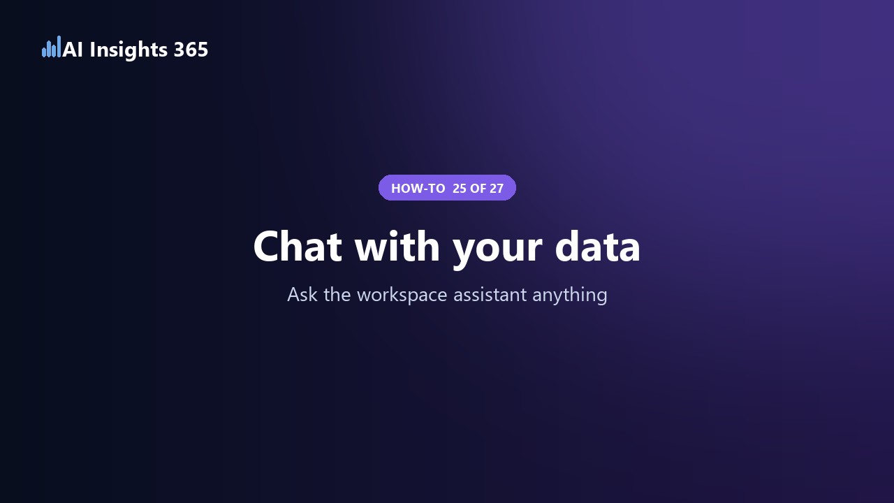 How to chat with your data