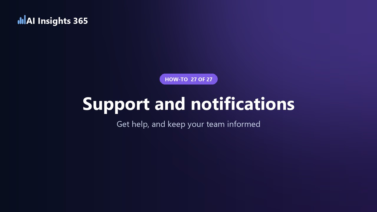 How to contact support and notify your team